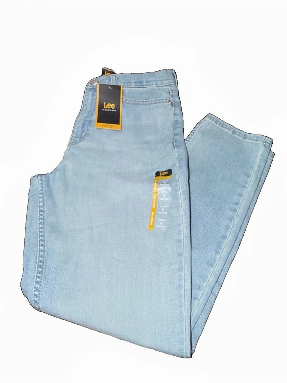Lee Legendary Mom Jean High Rise Blue Jeans Waist 6